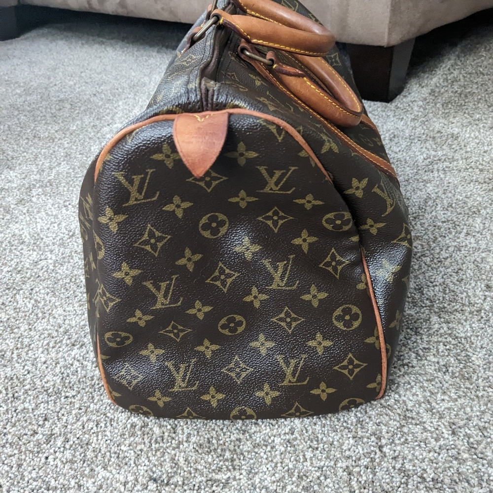 1984 Louis Vuitton Monogram Canvas Brown Travel Keepall 45 Duffle Bag - Picture 4 of 6